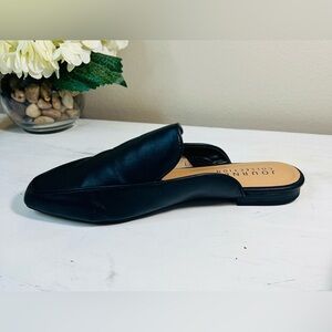 Journee Collection Akza Mule backless, slip-on shoe, Women’s, Black/Tan Size 9.5